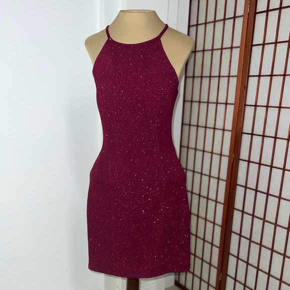 Speechless Lace Back Cocktail Dress - Picture 3 of 7